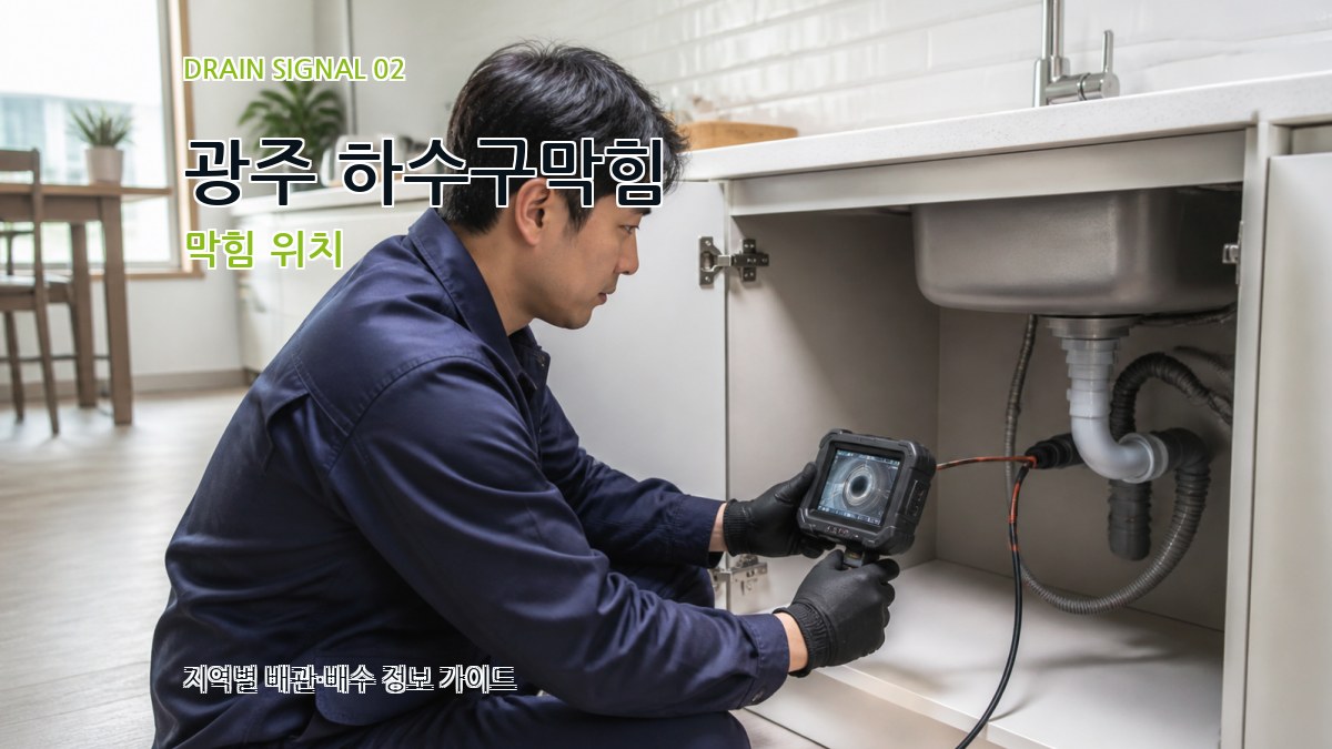 광주 하수구막힘 막힘 위치