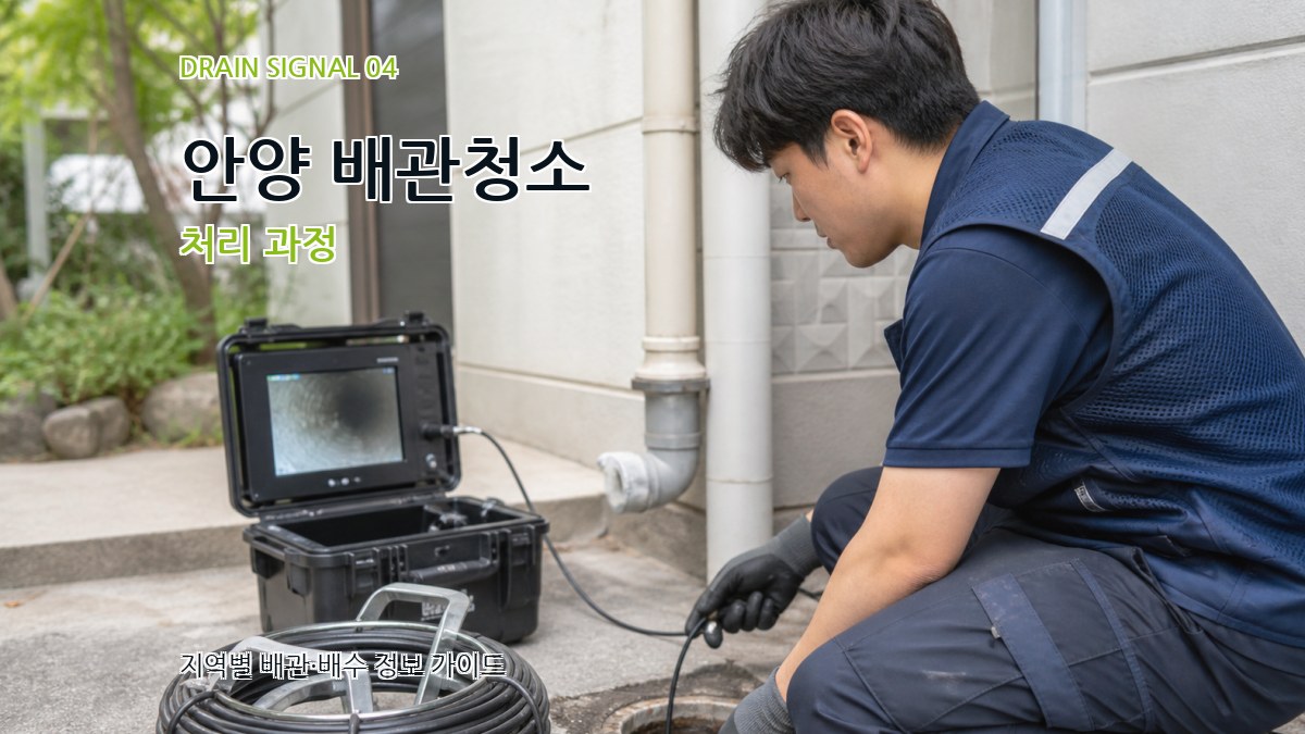 안양 배관청소 처리 과정