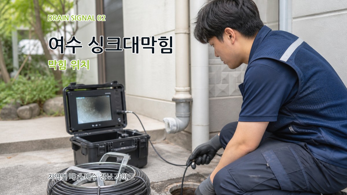 여수 싱크대막힘 막힘 위치