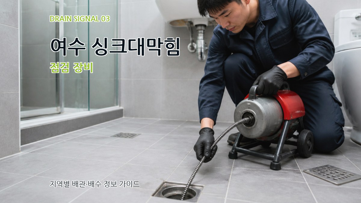 여수 싱크대막힘 점검 장비