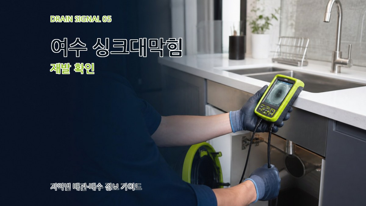 여수 싱크대막힘 재발 확인