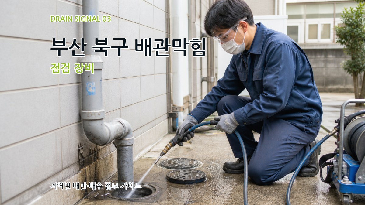 부산 북구 배관막힘 점검 장비