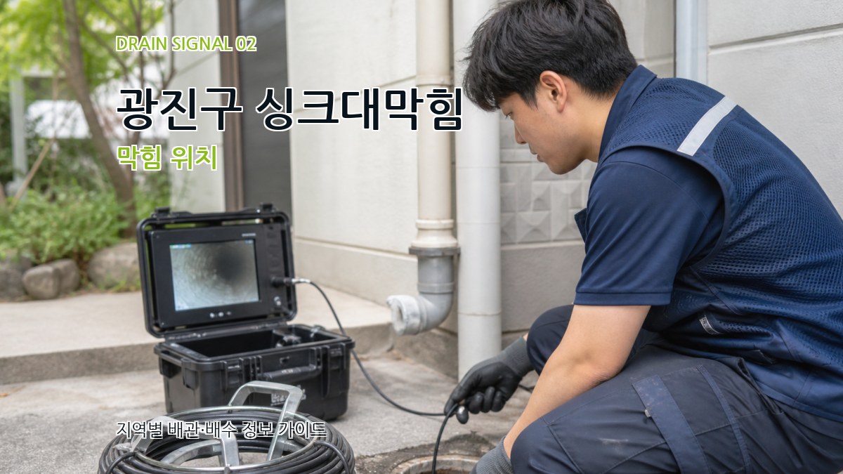광진구 싱크대막힘 막힘 위치