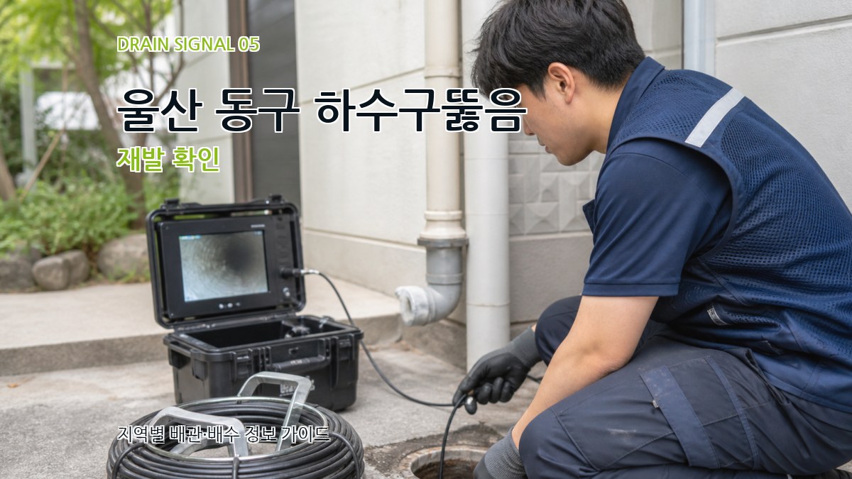 울산 동구 하수구뚫음 재발 확인