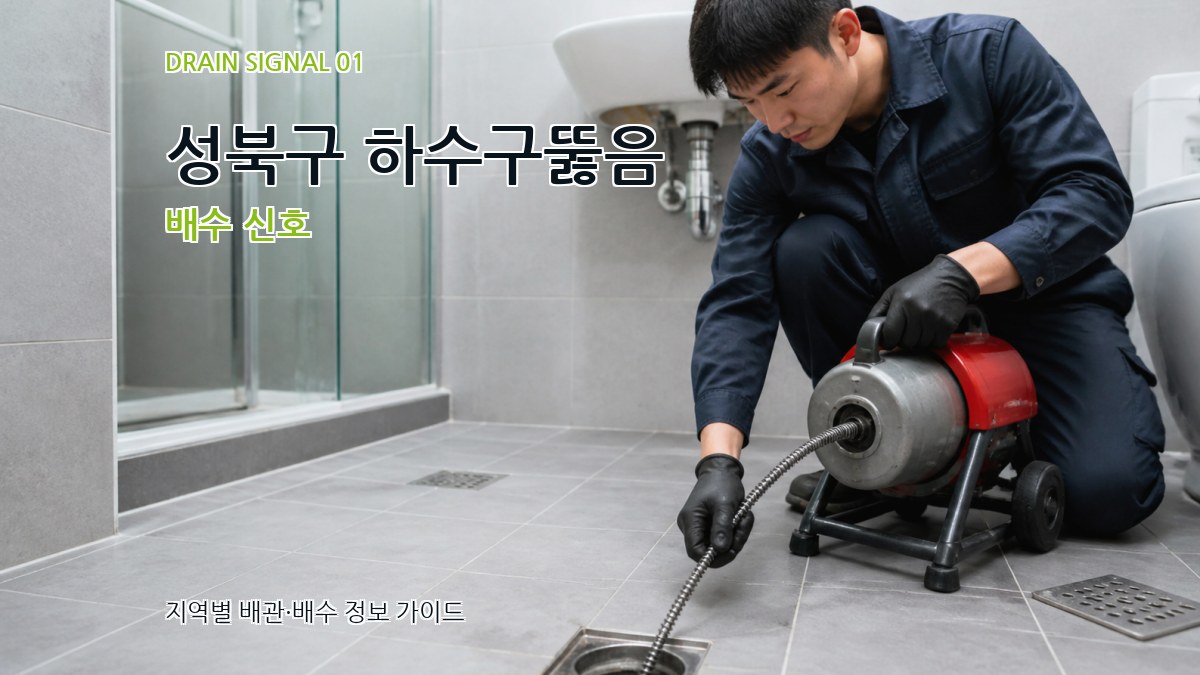 성북구 하수구뚫음
