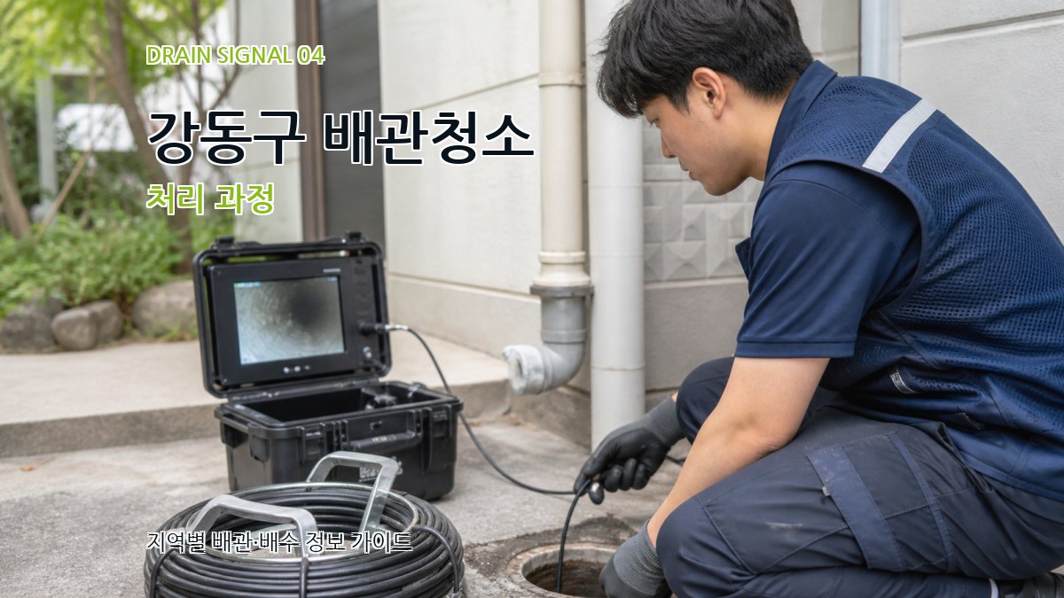 강동구 배관청소 처리 과정