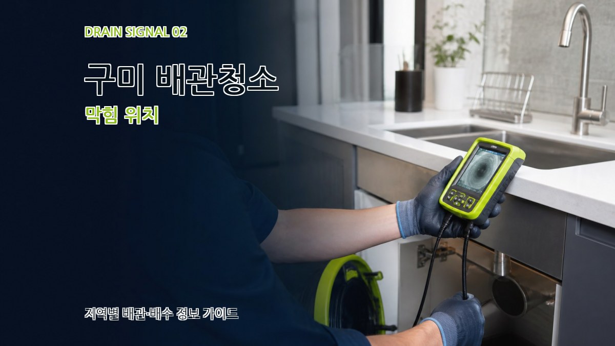 구미 배관청소 막힘 위치