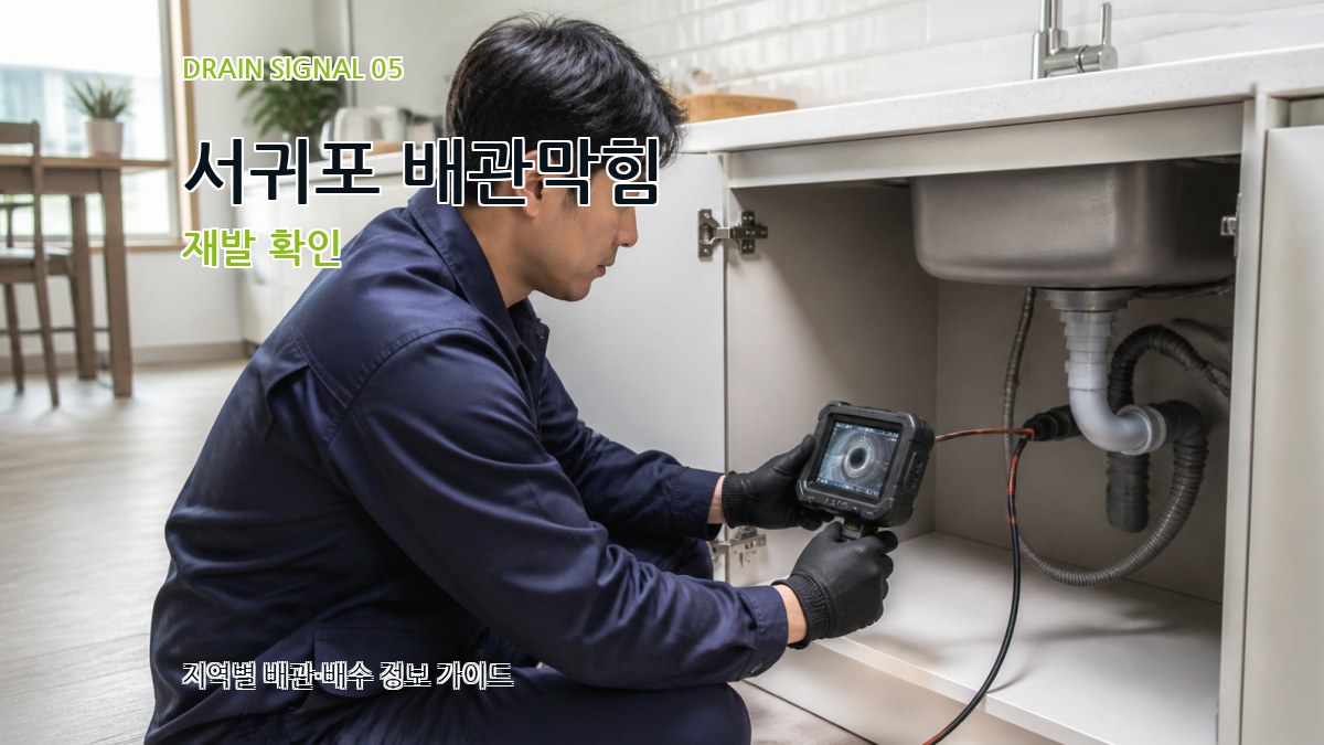 서귀포 배관막힘 재발 확인