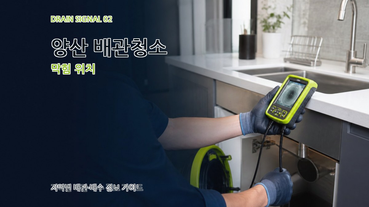 양산 배관청소 막힘 위치