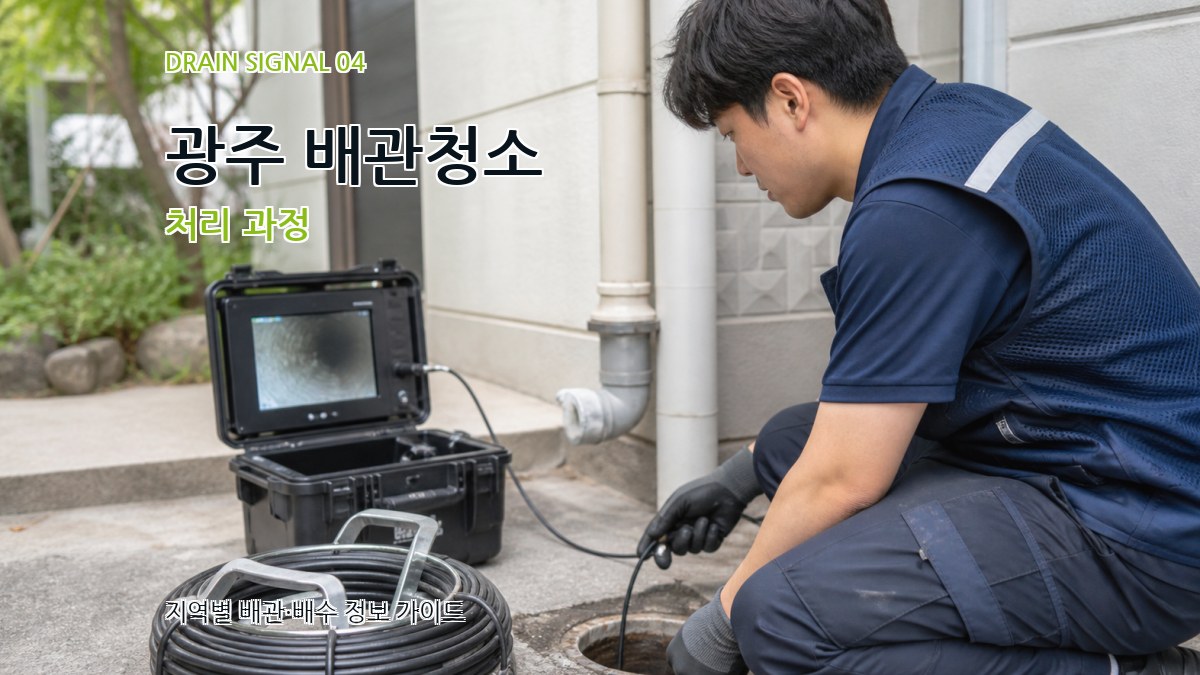 광주 배관청소 처리 과정