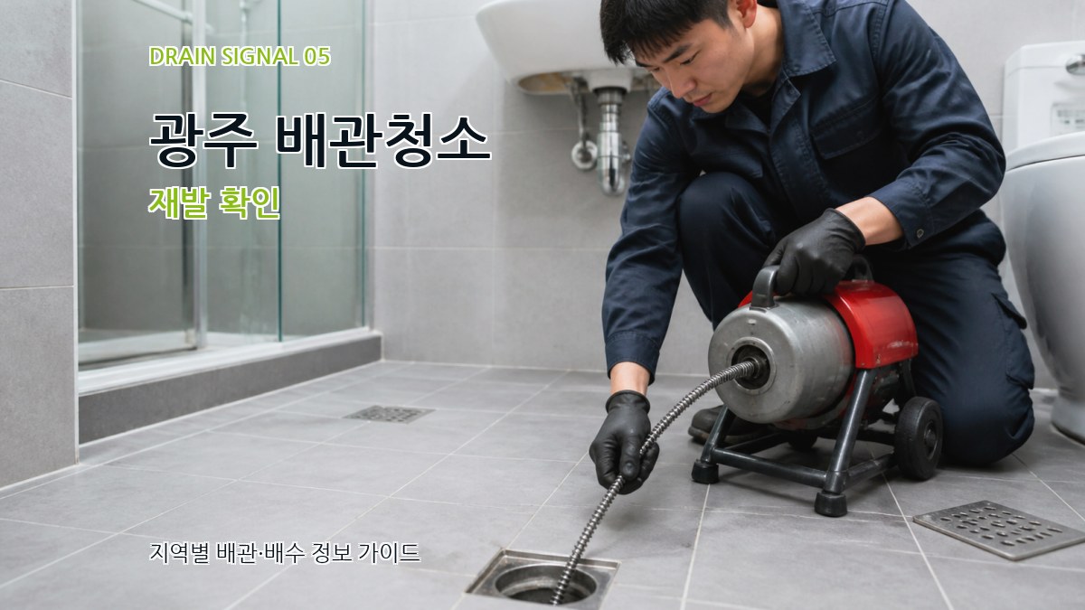 광주 배관청소 재발 확인