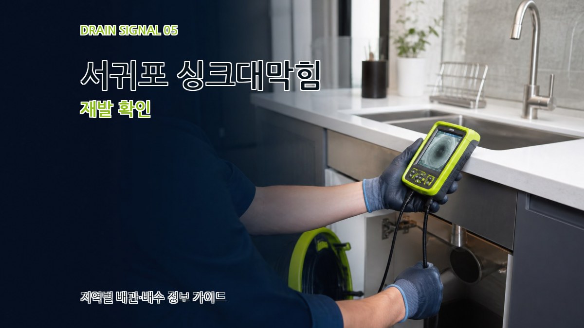 서귀포 싱크대막힘 재발 확인