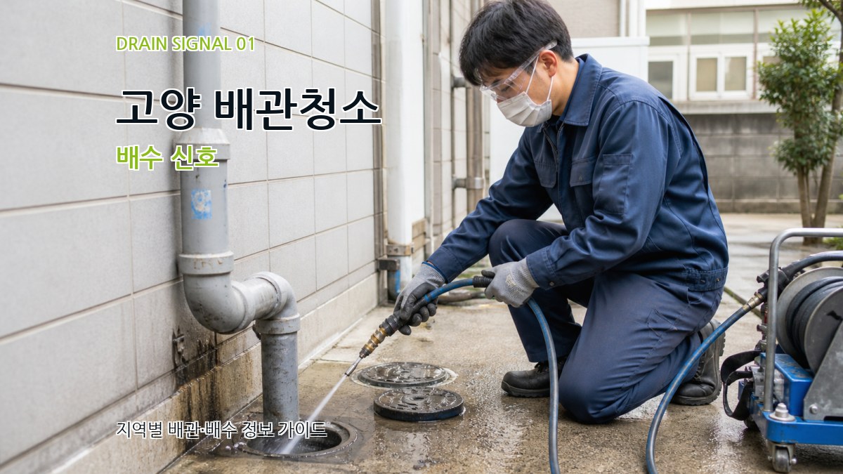 고양 배관청소