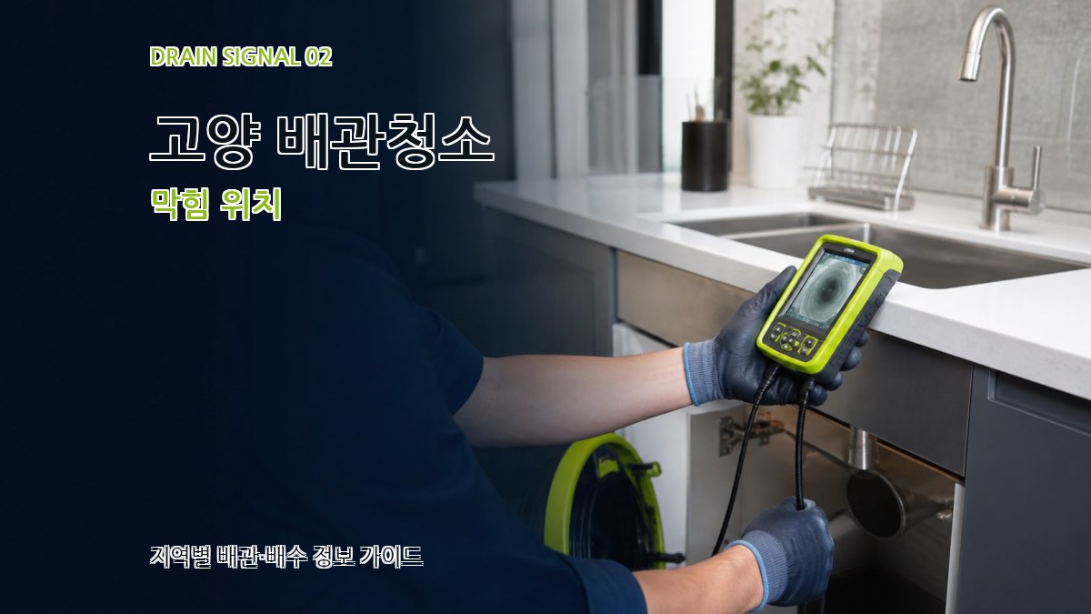 고양 배관청소 막힘 위치