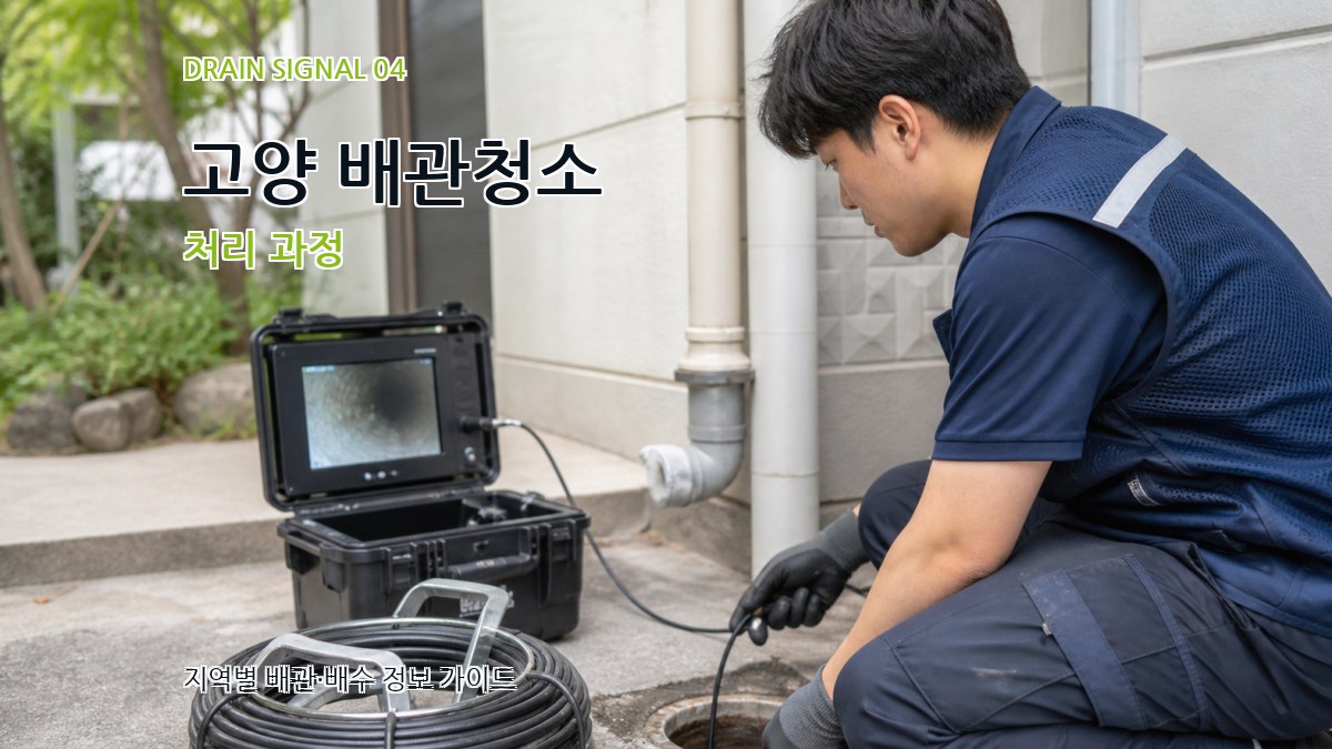 고양 배관청소 처리 과정