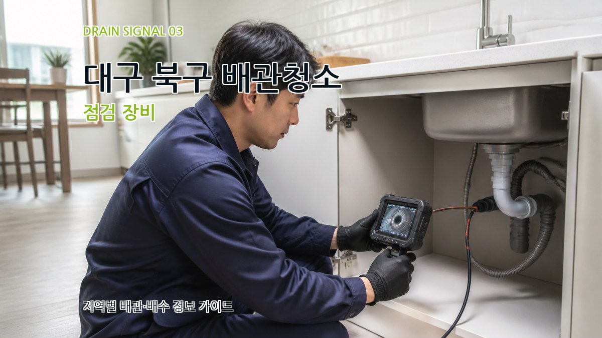 대구 북구 배관청소 점검 장비