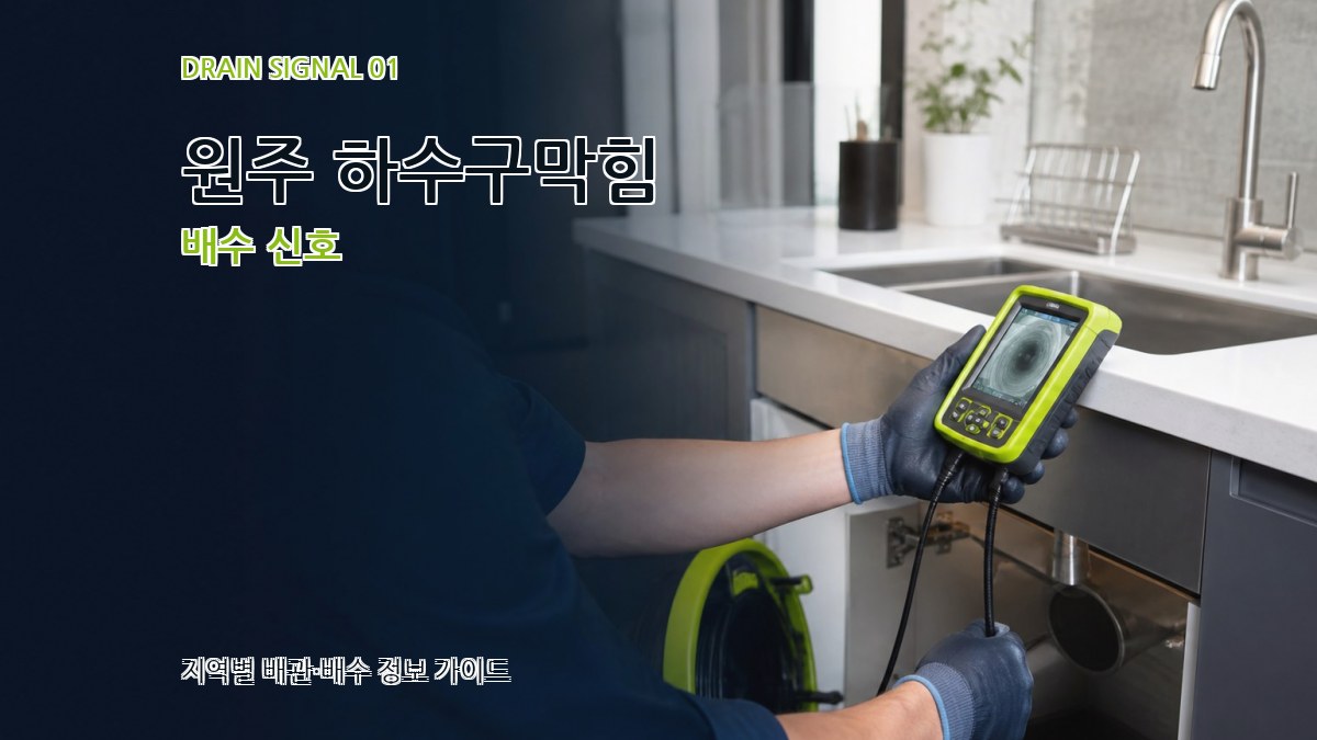 원주 하수구막힘
