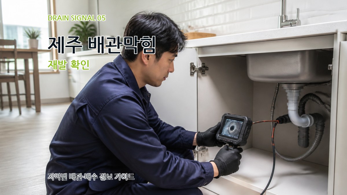 제주 배관막힘 재발 확인