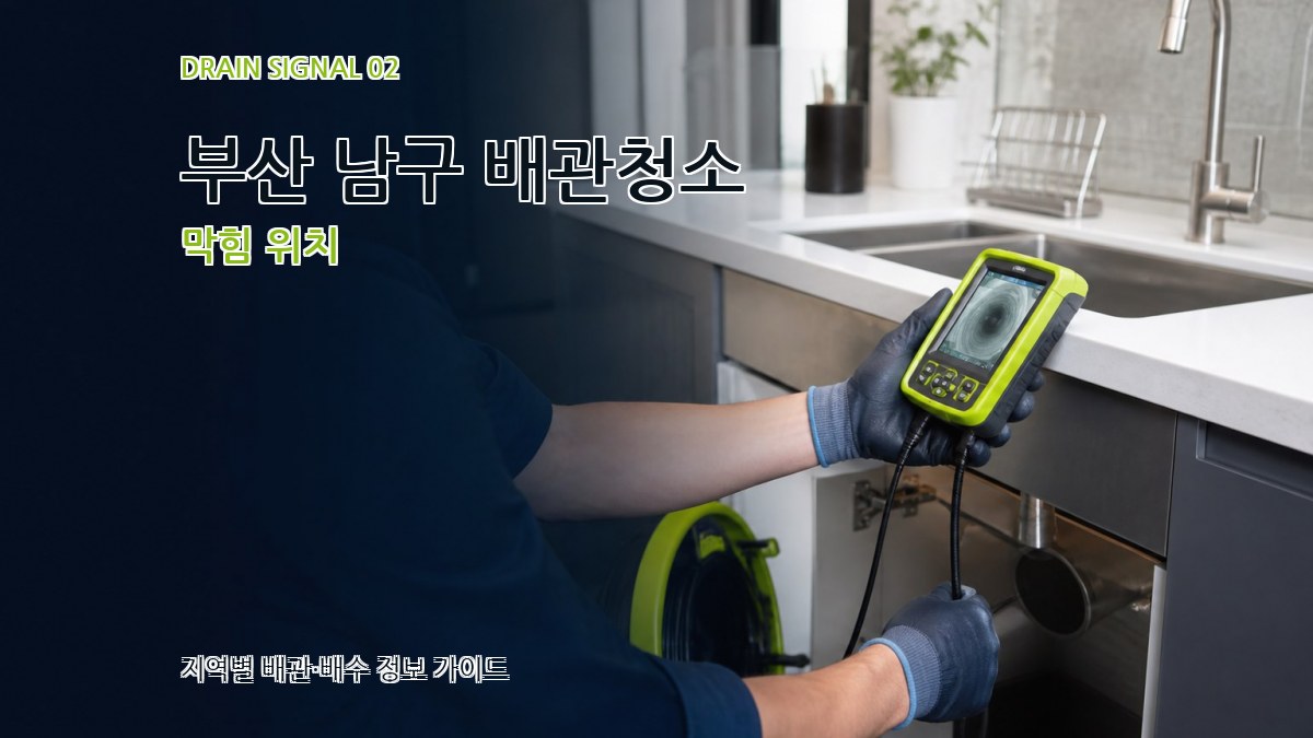 부산 남구 배관청소 막힘 위치