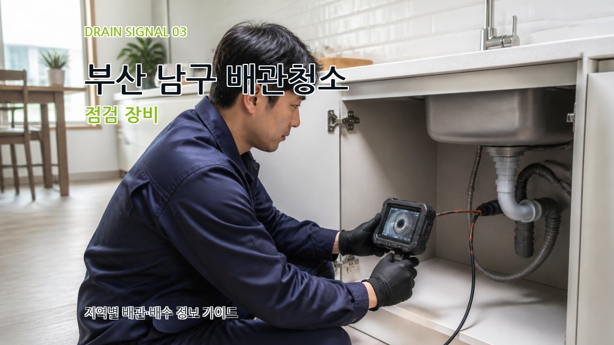 부산 남구 배관청소 점검 장비