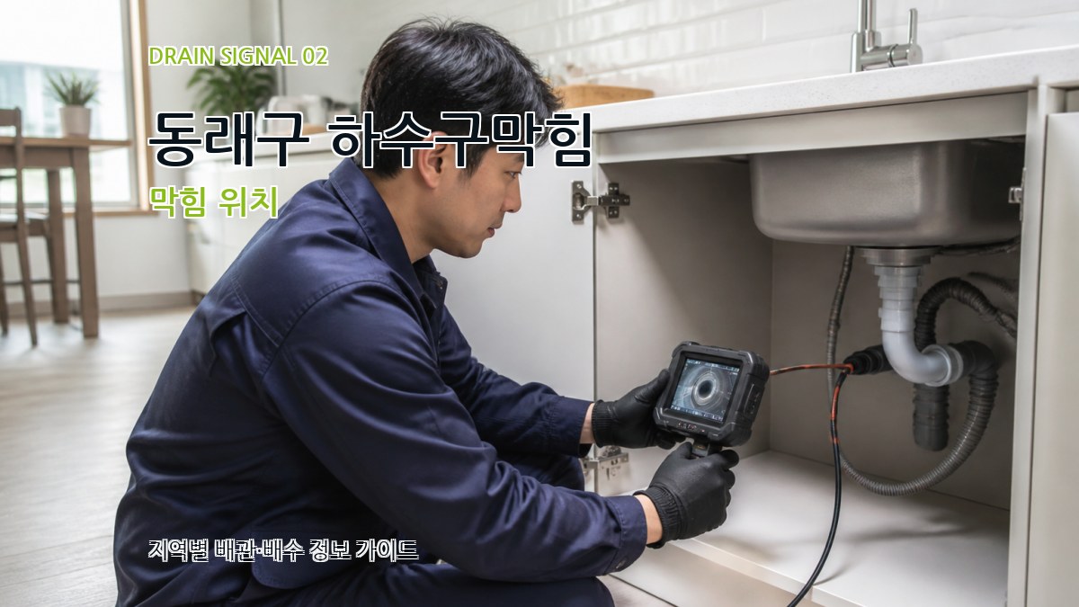 동래구 하수구막힘 막힘 위치