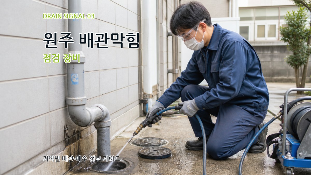 원주 배관막힘 점검 장비