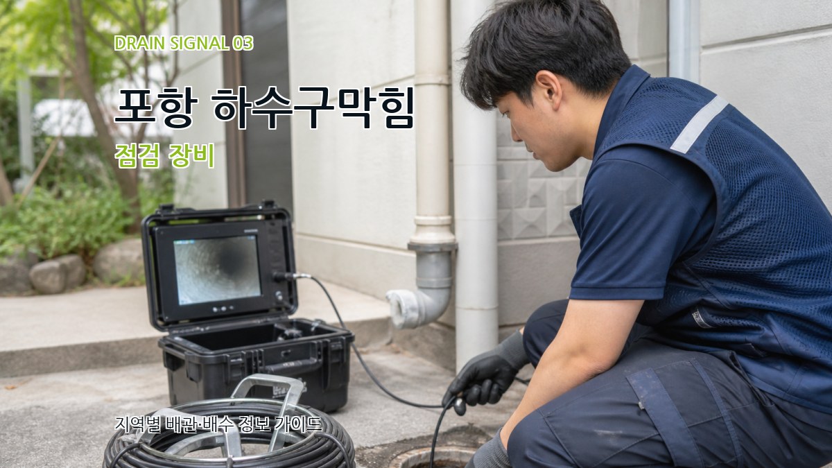 포항 하수구막힘 점검 장비
