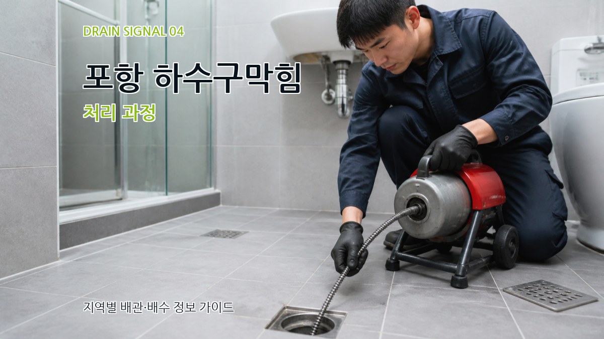 포항 하수구막힘 처리 과정