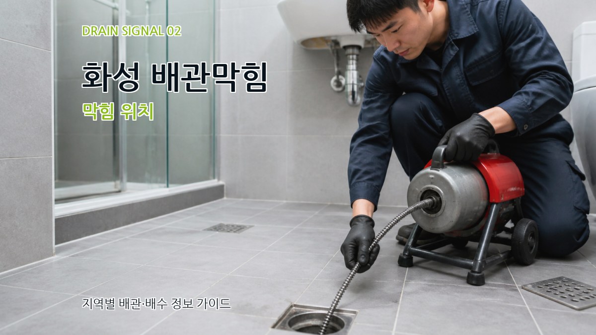 화성 배관막힘 막힘 위치