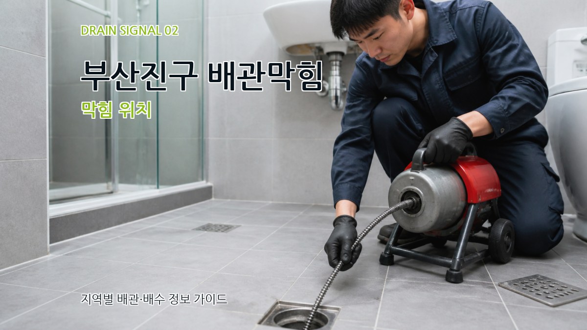 부산진구 배관막힘 막힘 위치