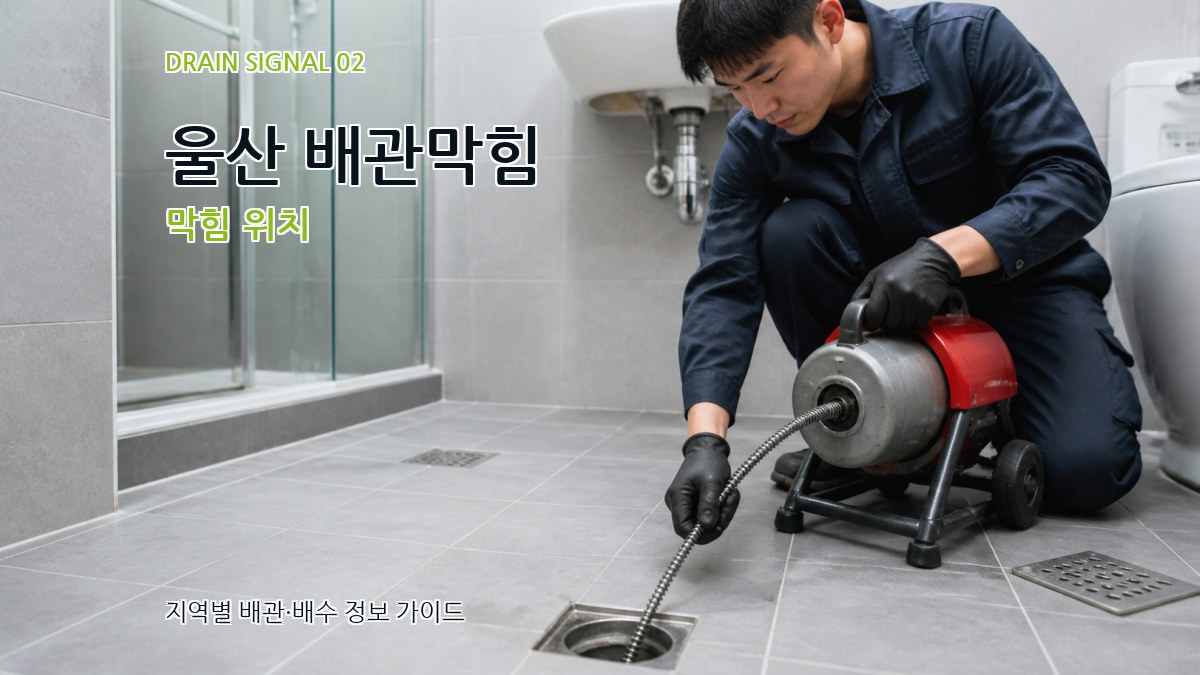울산 배관막힘 막힘 위치