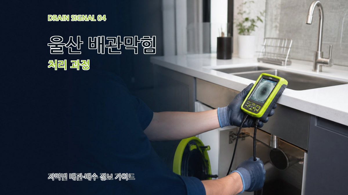 울산 배관막힘 처리 과정