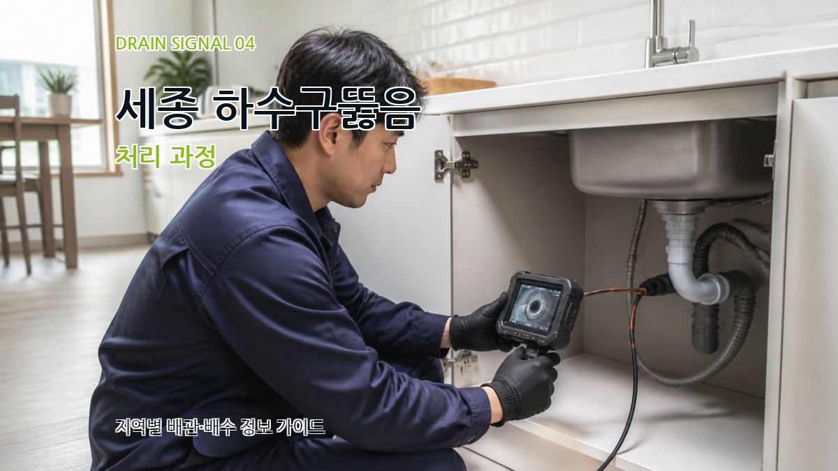 세종 하수구뚫음 처리 과정