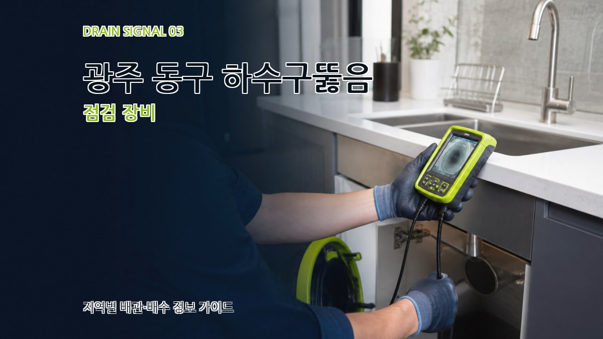 광주 동구 하수구뚫음 점검 장비
