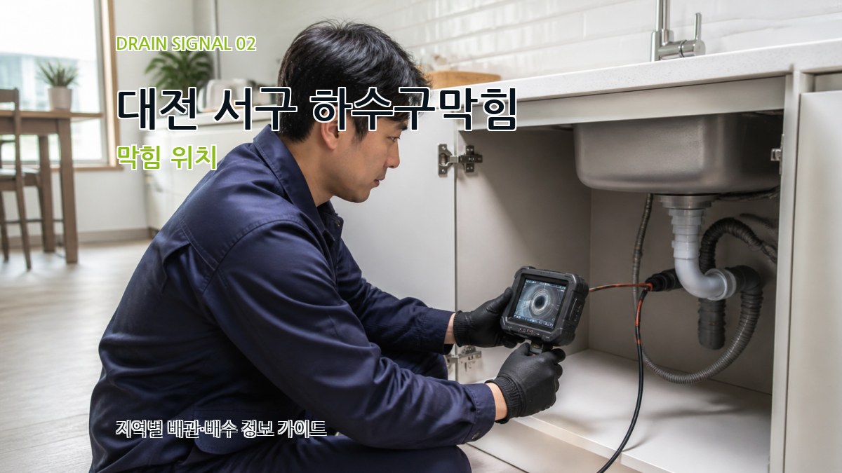 대전 서구 하수구막힘 막힘 위치
