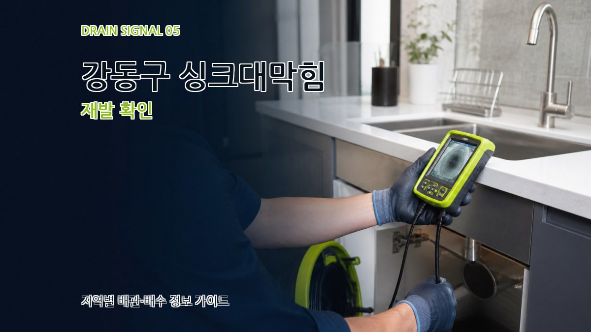 강동구 싱크대막힘 재발 확인