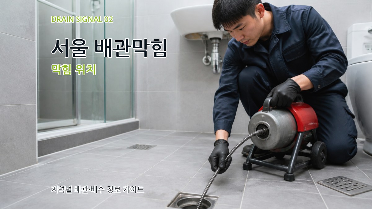 서울 배관막힘 막힘 위치