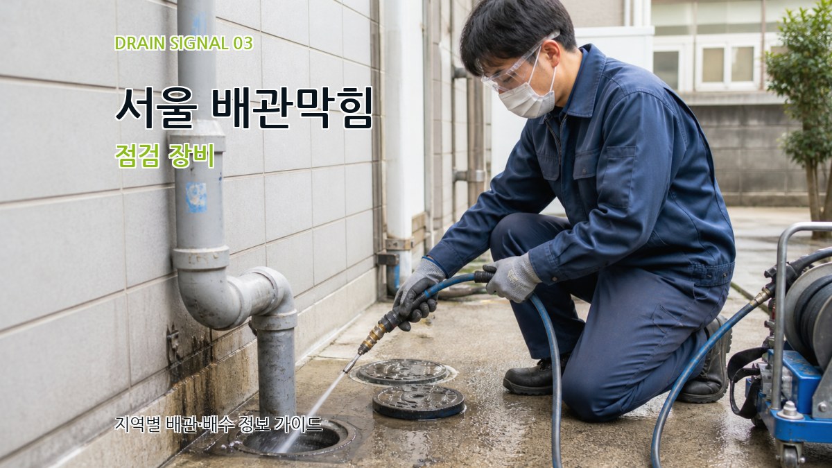서울 배관막힘 점검 장비