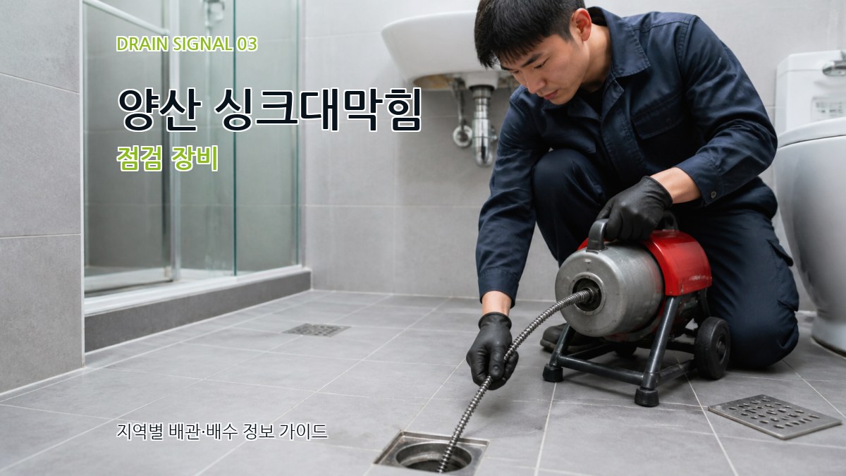 양산 싱크대막힘 점검 장비