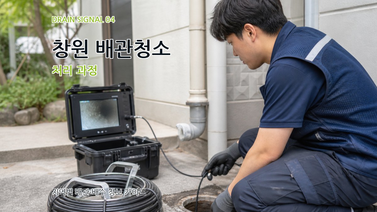 창원 배관청소 처리 과정