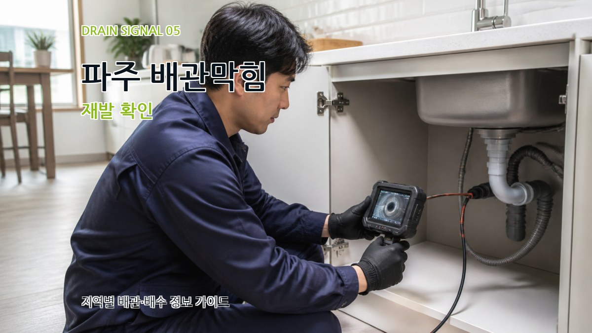 파주 배관막힘 재발 확인