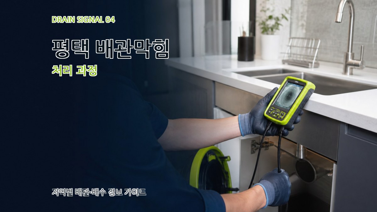 평택 배관막힘 처리 과정