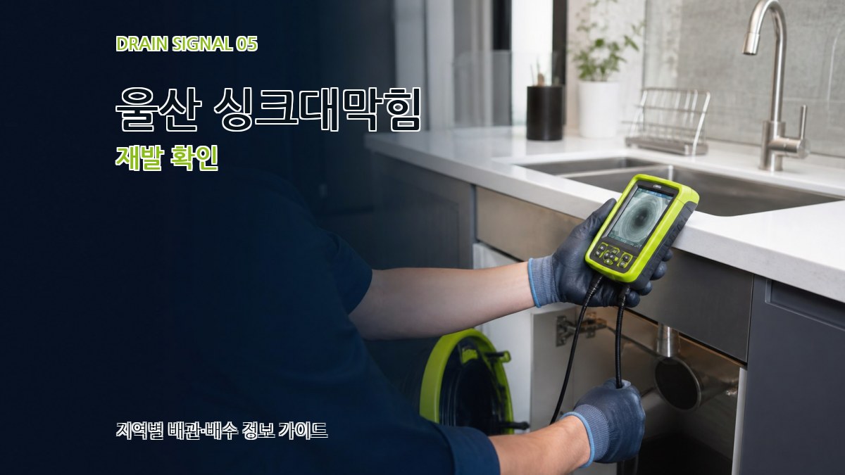 울산 싱크대막힘 재발 확인