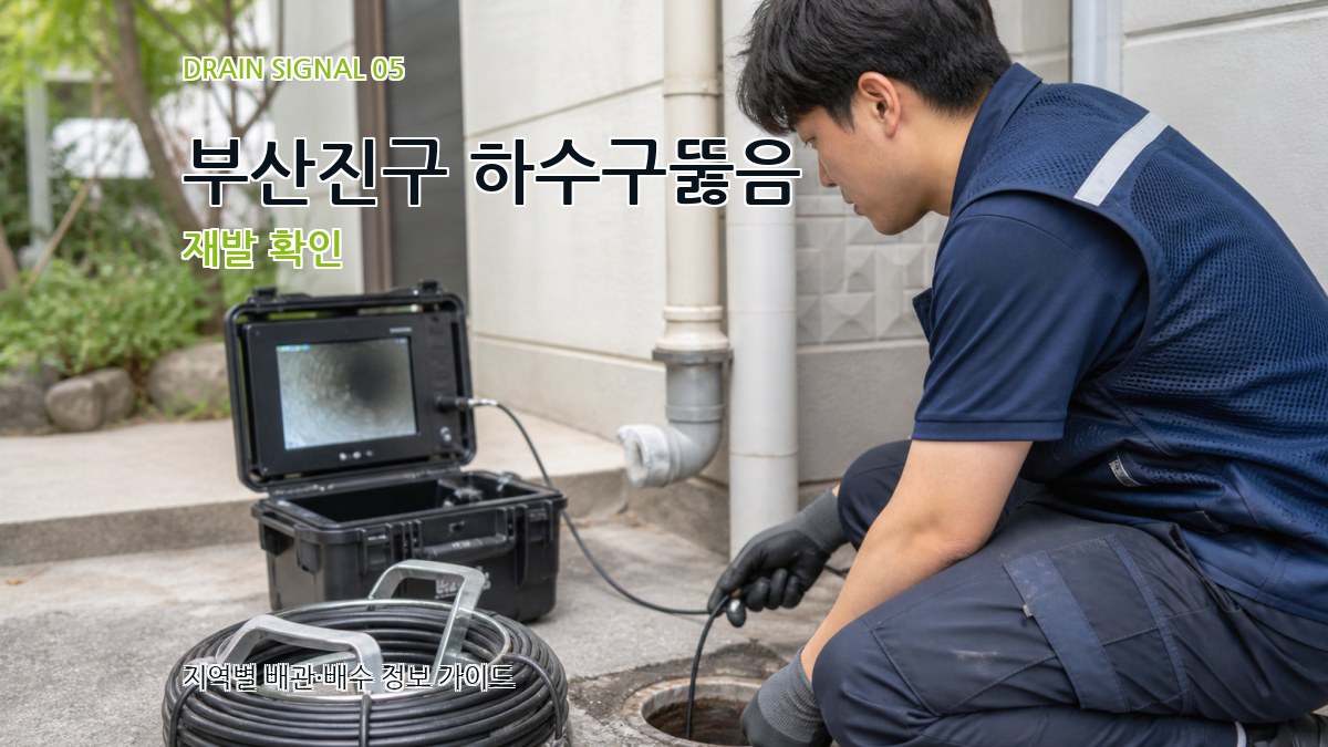 부산진구 하수구뚫음 재발 확인