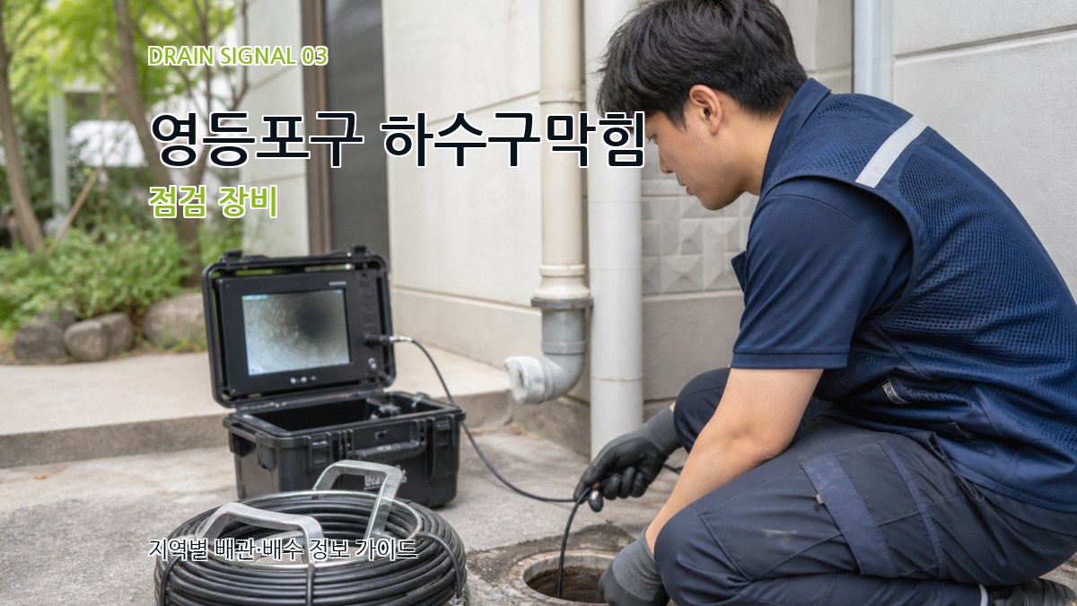 영등포구 하수구막힘 점검 장비