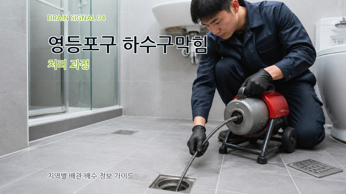 영등포구 하수구막힘 처리 과정