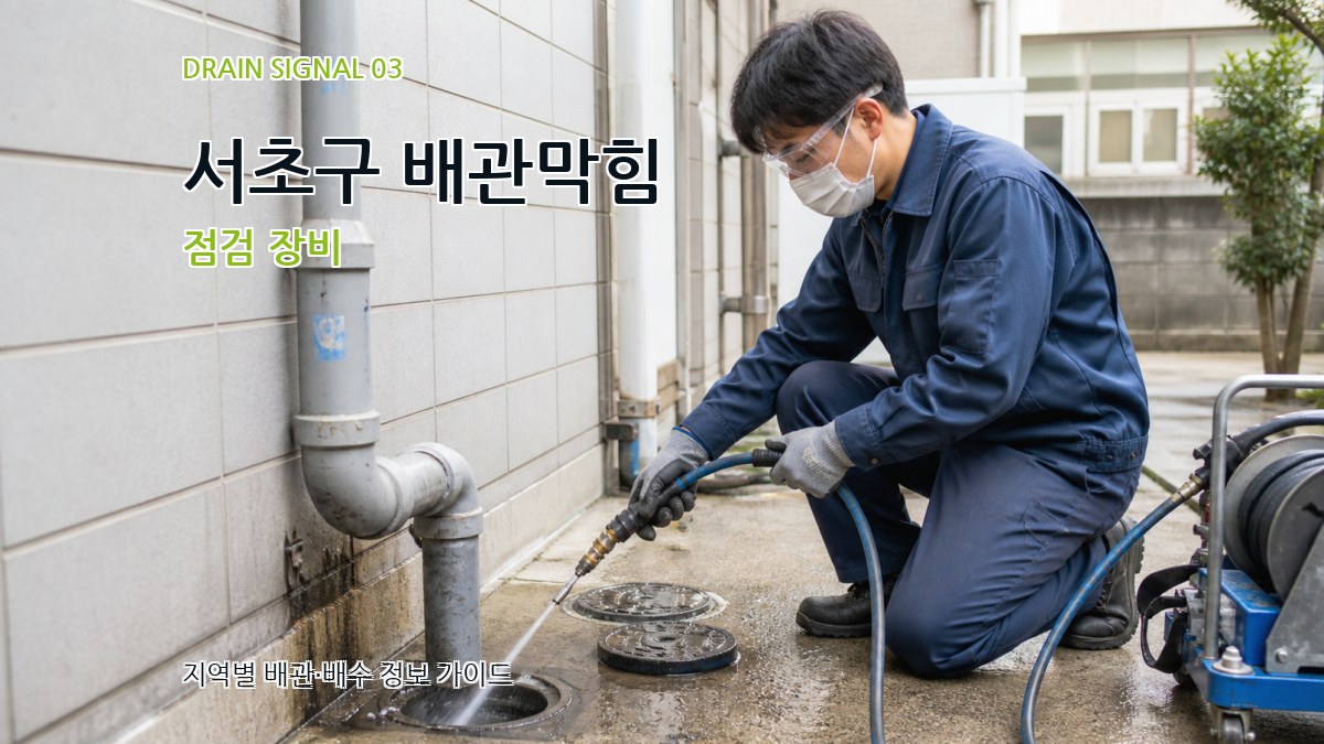 서초구 배관막힘 점검 장비