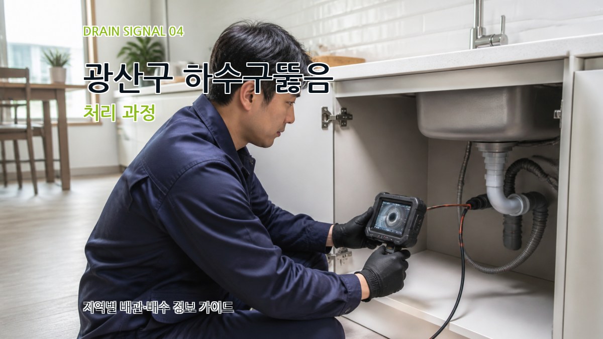 광산구 하수구뚫음 처리 과정