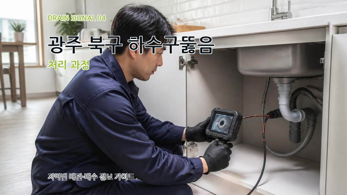 광주 북구 하수구뚫음 처리 과정