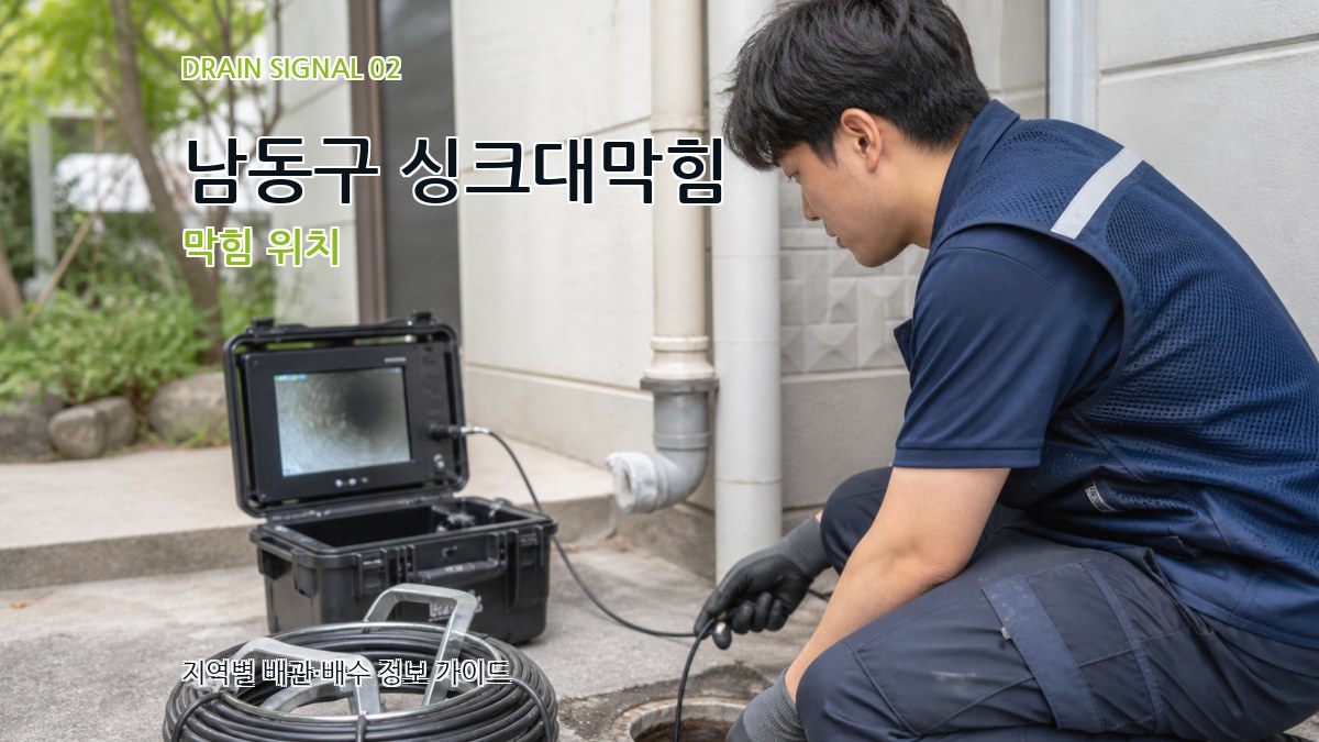 남동구 싱크대막힘 막힘 위치